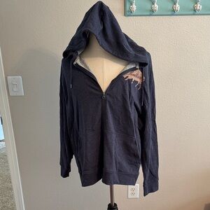 Pendleton denim Blue Hoodie with Bison Logo